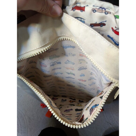 Rare Herschel RAD Cars Limited Edition Backpack White Nylon Kidcore - Picture 9 of 11